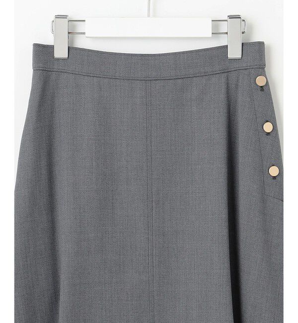 自由区「【洗える】TWラチネストレッチフレア スカート」|スカート|