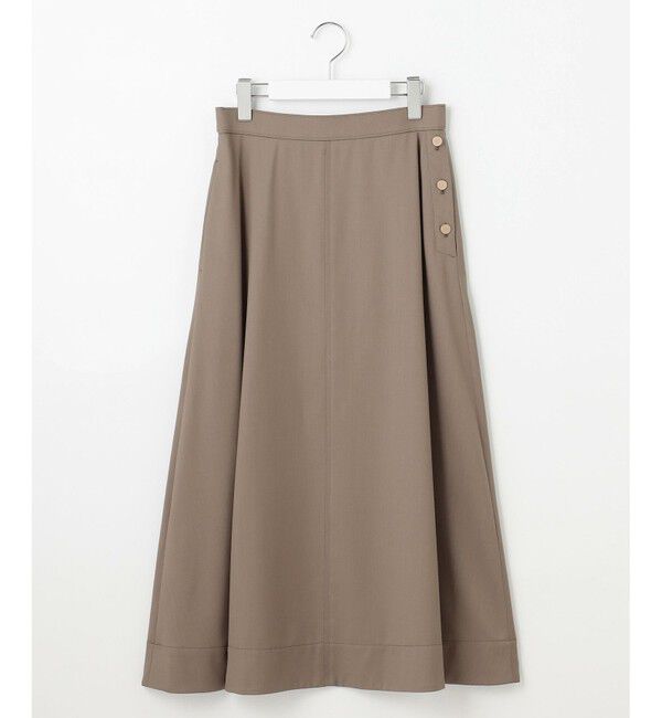 自由区「【洗える】TWラチネストレッチフレア スカート」|スカート|