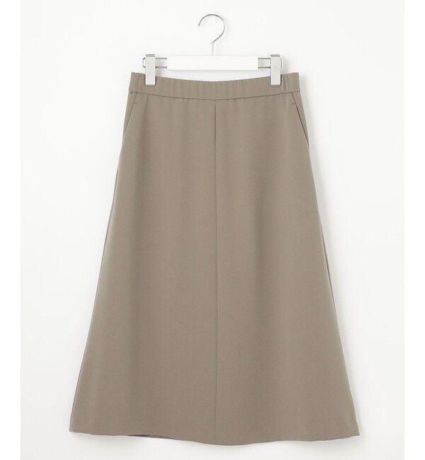 自由区「【きれいめの定番・セットアップ対応・セレモニー・通勤】トリアセダブルクロスフレア スカート」|スカート|