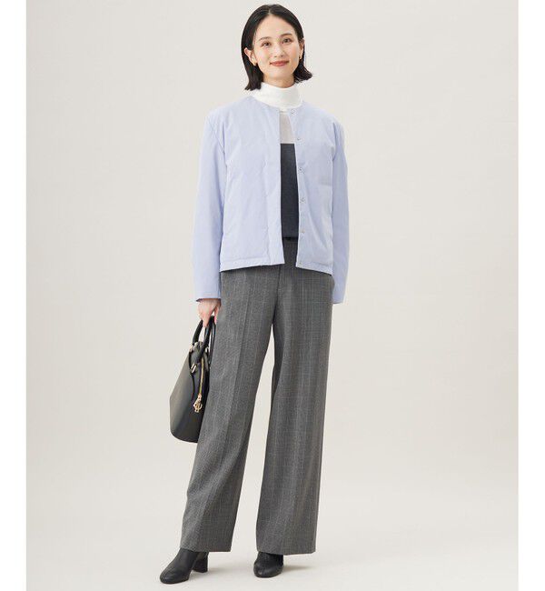 自由区「【撥水加工・洗える】ティペット付きスプリング ダウン」|ダウン|