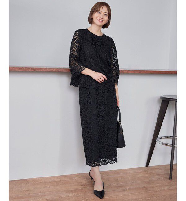 自由区「【セットアップ対応・洗える】フルールスカラレース スカート」|スカート|