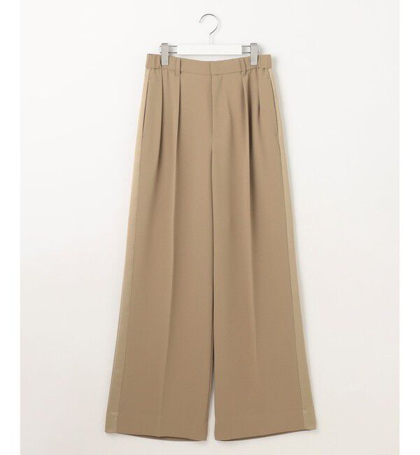 自由区「【SHIHOさんコラボ・洗える】バックサテンジョーゼットワイド パンツ」|その他|