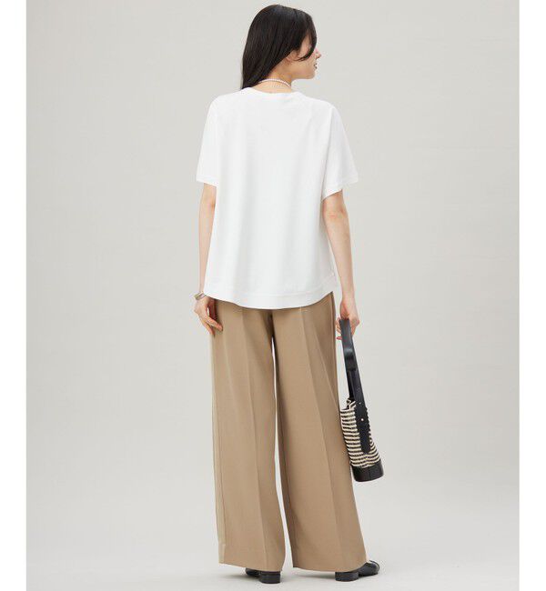 自由区「【SHIHOさんコラボ・洗える】バックサテンジョーゼットワイド パンツ」|その他|