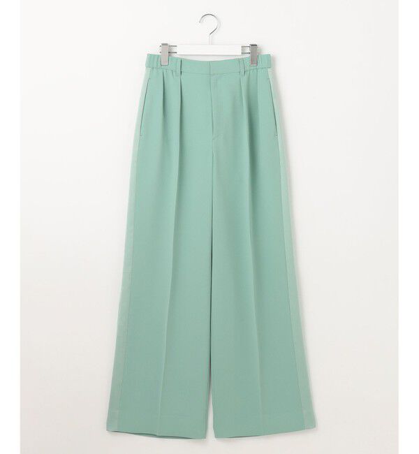 自由区「【SHIHOさんコラボ・洗える】バックサテンジョーゼットワイド パンツ」|その他|