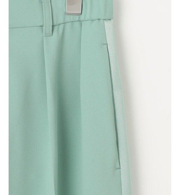 自由区「【SHIHOさんコラボ・洗える】バックサテンジョーゼットワイド パンツ」|その他|