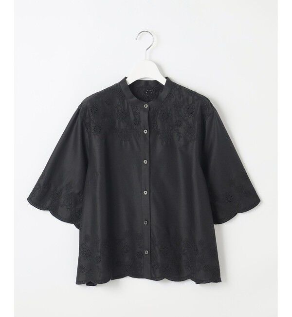 自由区「エンブロイダリーローンシャツ ブラウス」|シャツ・ブラウス|