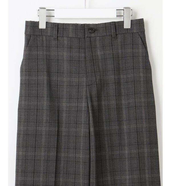 自由区「TRギャバ裏起毛チェック柄ワイド パンツ」|その他|