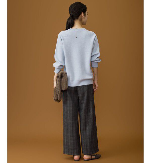 自由区「TRギャバ裏起毛チェック柄ワイド パンツ」|その他|