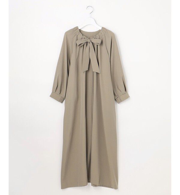 自由区「【SHIHOさん着用】TWドレープツイル3WAYボウタイ ワンピース」|ワンピース|