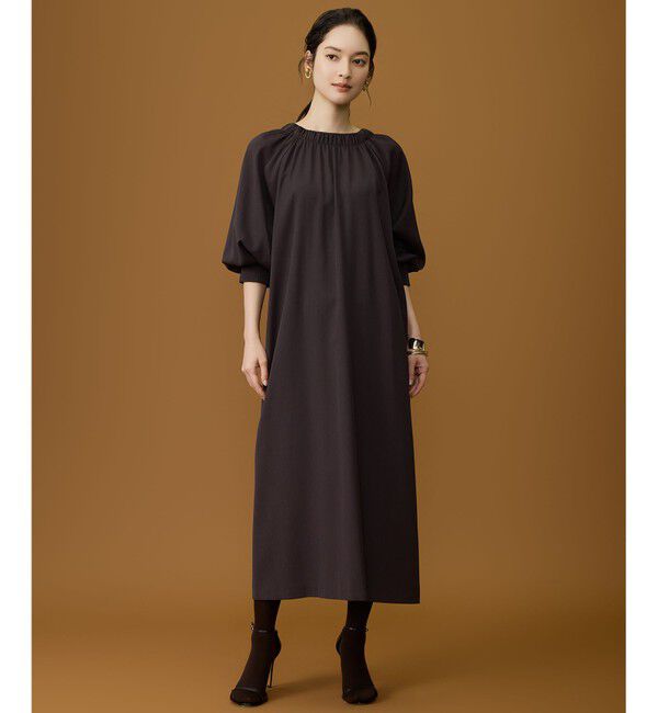 自由区「【SHIHOさん着用】TWドレープツイル3WAYボウタイ ワンピース」|ワンピース|