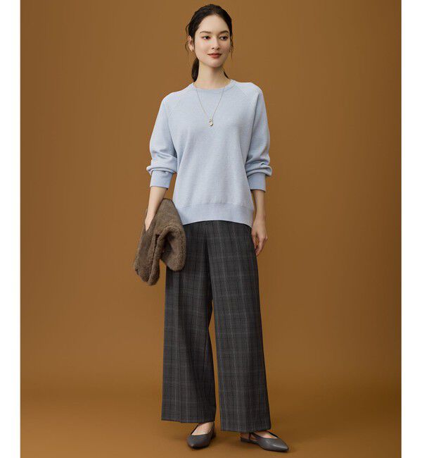 自由区「【カタログ掲載】スムージーラグランスリーブ ニット」|ニット・セーター|