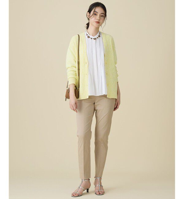 自由区「ブークレミックスツイードニット カーディガン」|カーディガン|