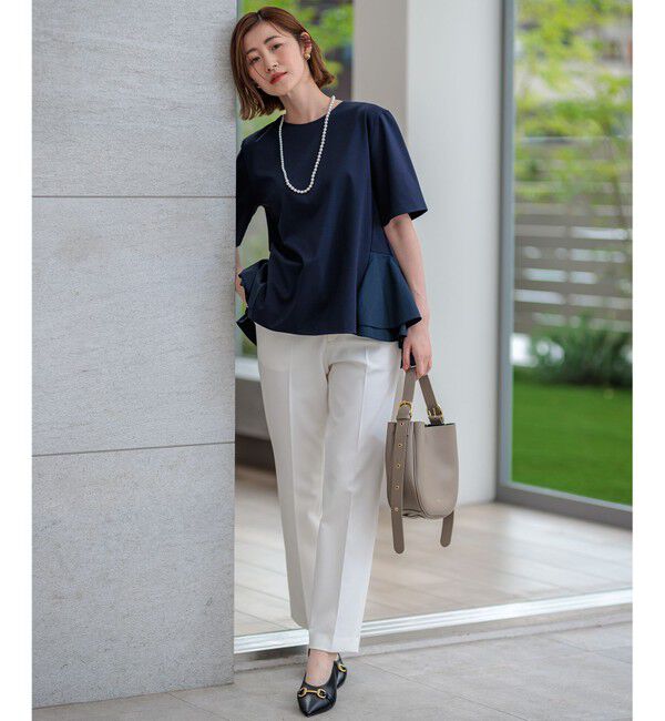 23区「【Oggi2月号掲載/新色追加】TRストレッチギャバ テーパードパンツ」|その他|