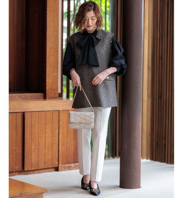 23区「【Oggi2月号掲載/新色追加】TRストレッチギャバ テーパードパンツ」|その他|