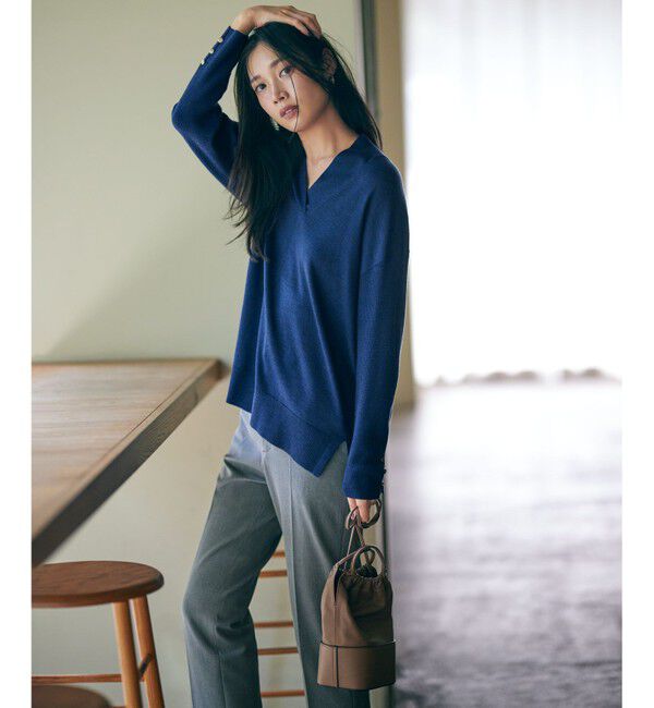 23区「【Oggi2月号掲載/新色追加】TRストレッチギャバ テーパードパンツ」|その他|