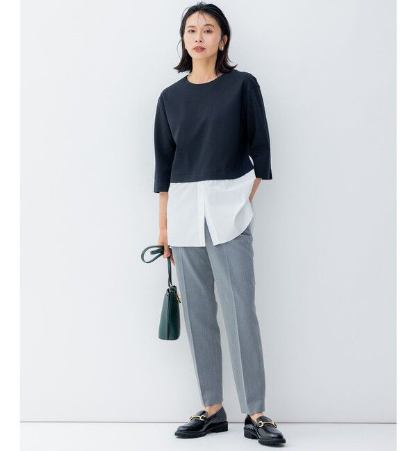 23区「【Oggi2月号掲載/新色追加】TRストレッチギャバ テーパードパンツ」|その他|