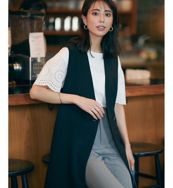 23区「【Oggi2月号掲載/新色追加】TRストレッチギャバ テーパードパンツ」|その他|