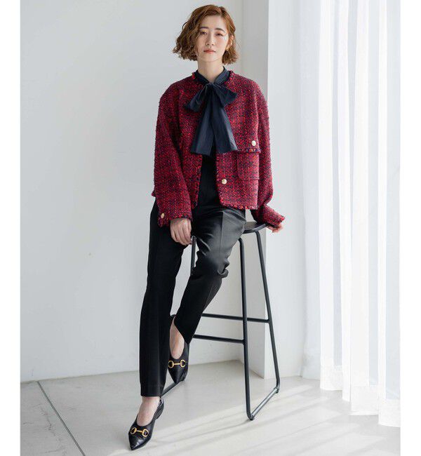 23区「【Oggi2月号掲載/新色追加】TRストレッチギャバ テーパードパンツ」|その他|