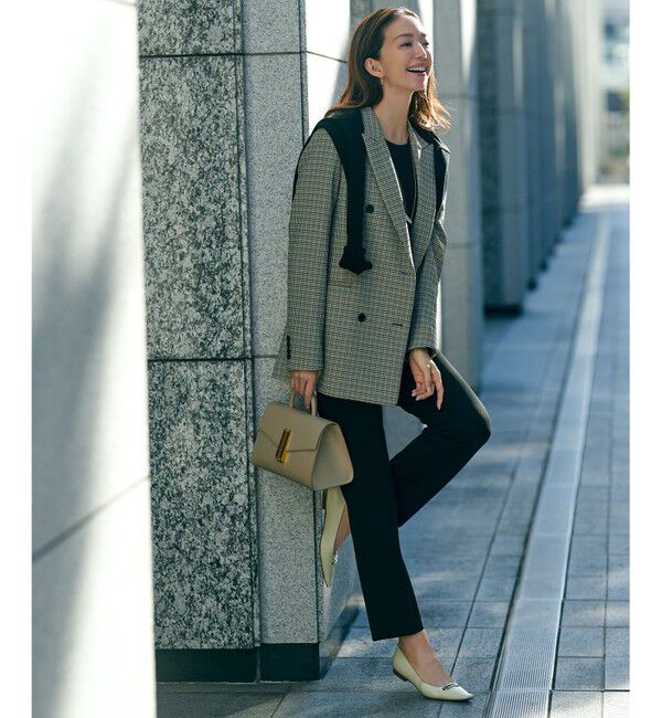 23区「【Oggi2月号掲載/新色追加】TRストレッチギャバ テーパードパンツ」|その他|