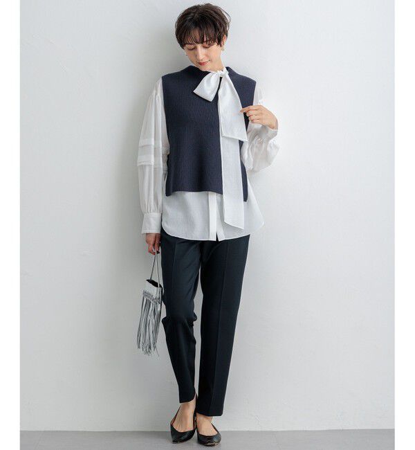 23区「【Oggi2月号掲載/新色追加】TRストレッチギャバ テーパードパンツ」|その他|