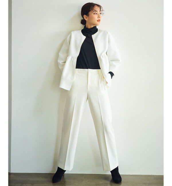 23区「【CLASSY.2月号掲載/洗える】TRストレッチギャバ ワイドパンツ」|その他|