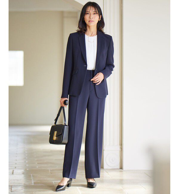 23区「【VERY・CLASSY.掲載/セットアップ対応】トリアセダブルジョーゼット フルレングス パンツ」|その他|