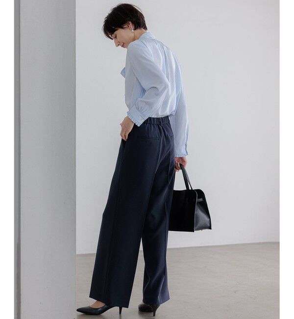 23区「【VERY・CLASSY.掲載/セットアップ対応】トリアセダブルジョーゼット フルレングス パンツ」|その他|