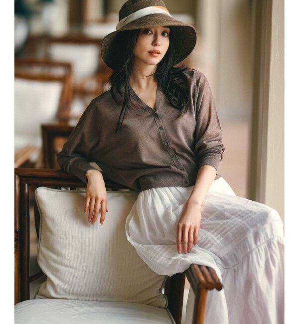 23区「【UVカット/洗える】ペーパー ブレード ハット」|ハット|