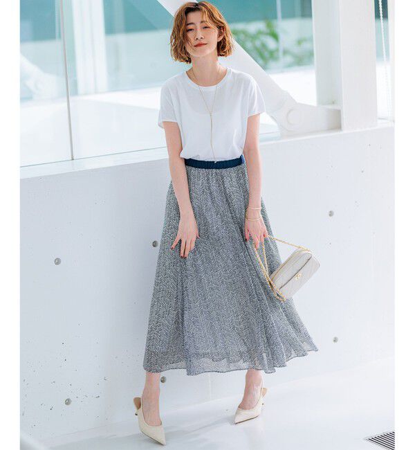 23区「【接触冷感/洗える】フレンチスリーブ IT TEE」|Tシャツ・カットソー|