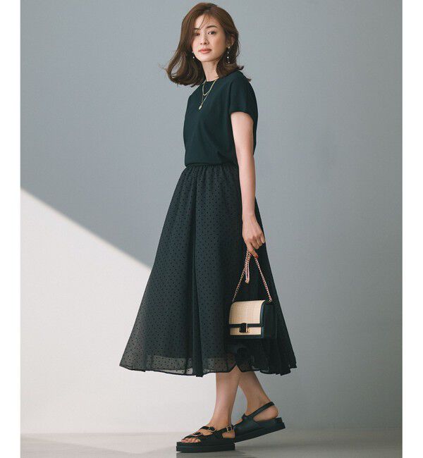 23区「【接触冷感/洗える】フレンチスリーブ IT TEE」|Tシャツ・カットソー|