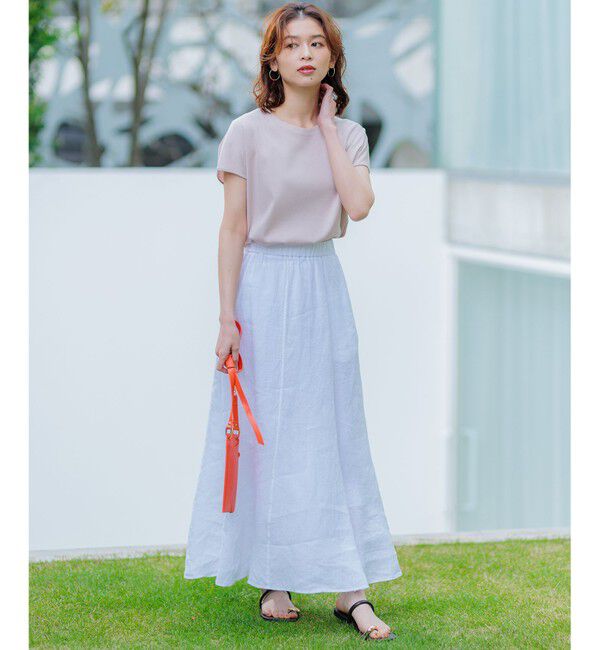 23区「【接触冷感/洗える】フレンチスリーブ IT TEE」|Tシャツ・カットソー|