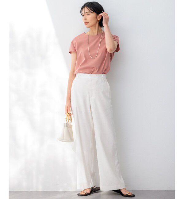 23区「【接触冷感/洗える】フレンチスリーブ IT TEE」|Tシャツ・カットソー|