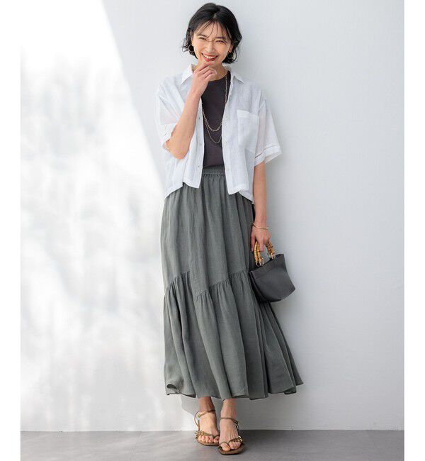 23区「【接触冷感/洗える】フレンチスリーブ IT TEE」|Tシャツ・カットソー|