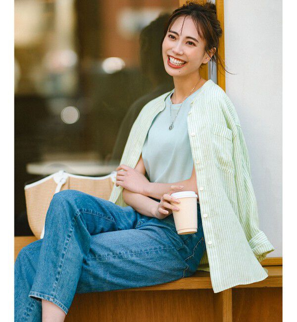 23区「【接触冷感/洗える】フレンチスリーブ IT TEE」|Tシャツ・カットソー|