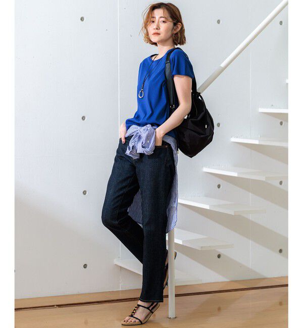 23区「【接触冷感/洗える】フレンチスリーブ IT TEE」|Tシャツ・カットソー|