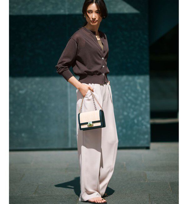 23区「【撥水加工/UVカット】キューティクルストレッチツイル ワイドパンツ」|その他|