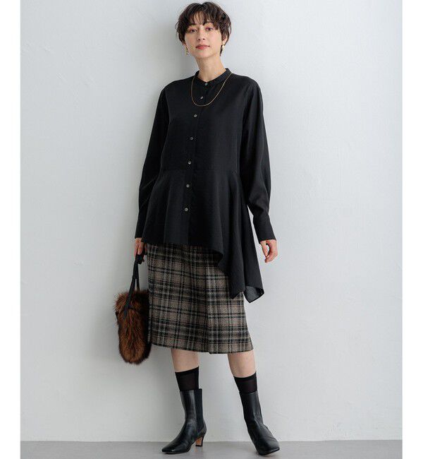 23区「【洗える】ツイーディーエトワール Aライン スカート」|スカート|