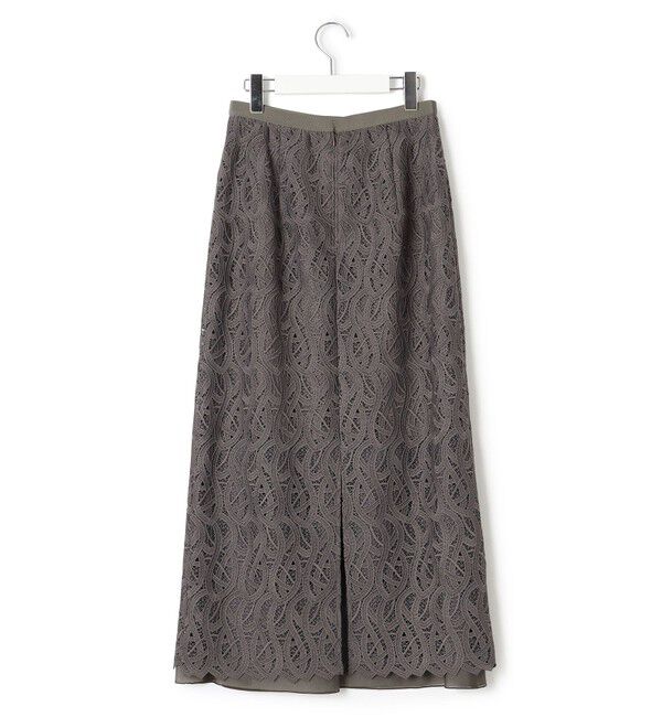 23区「【洗える】ジオメトリックレース Iライン スカート」|スカート|