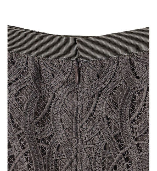 23区「【洗える】ジオメトリックレース Iライン スカート」|スカート|