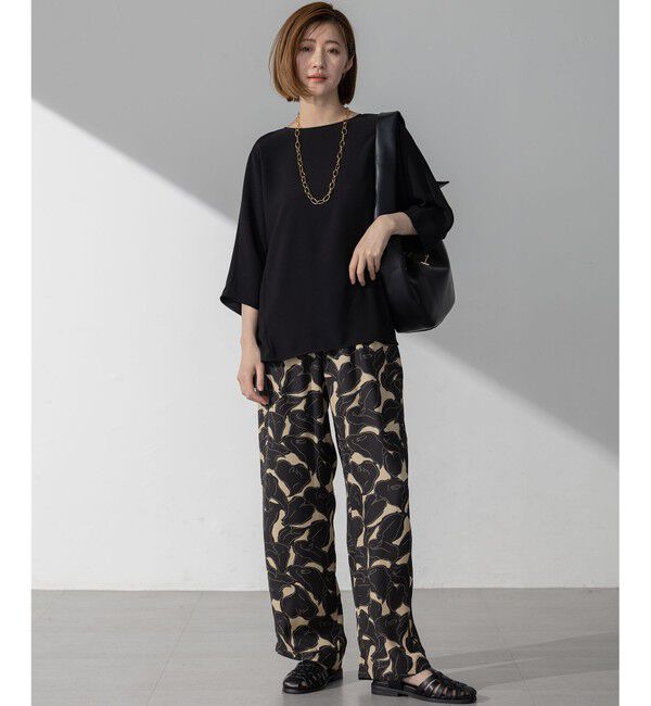 23区「【吸水速乾/UVカット/接触冷感】ストレッチジョーゼット ドルマン カットソー」|Tシャツ・カットソー|