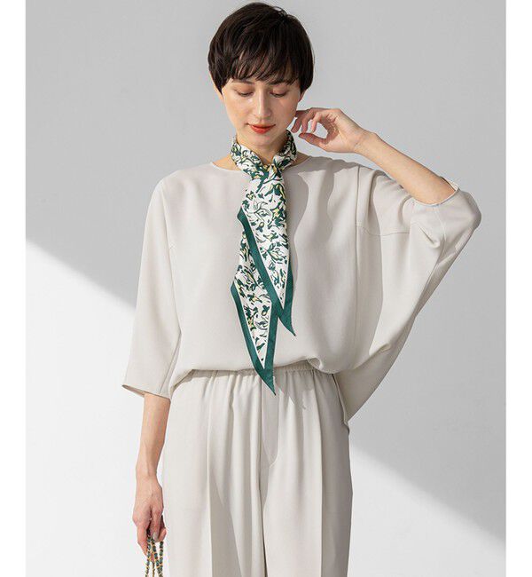 23区「【吸水速乾/UVカット/接触冷感】ストレッチジョーゼット ドルマン カットソー」|Tシャツ・カットソー|ベージュ系