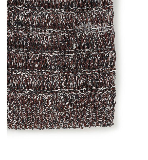 23区「【洗える】テープミックススカシ ノースリーブ ニット」|ニット・セーター|