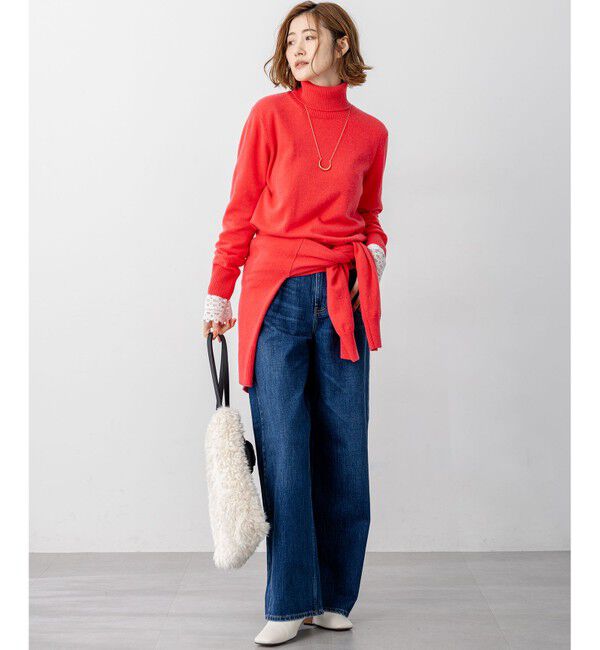 23区「【見上愛さん着用/STORY掲載】ピュアカシミヤ クルーネック カーディガン」|カーディガン|