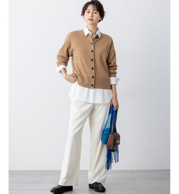 23区「【見上愛さん着用/STORY掲載】ピュアカシミヤ クルーネック カーディガン」|カーディガン|