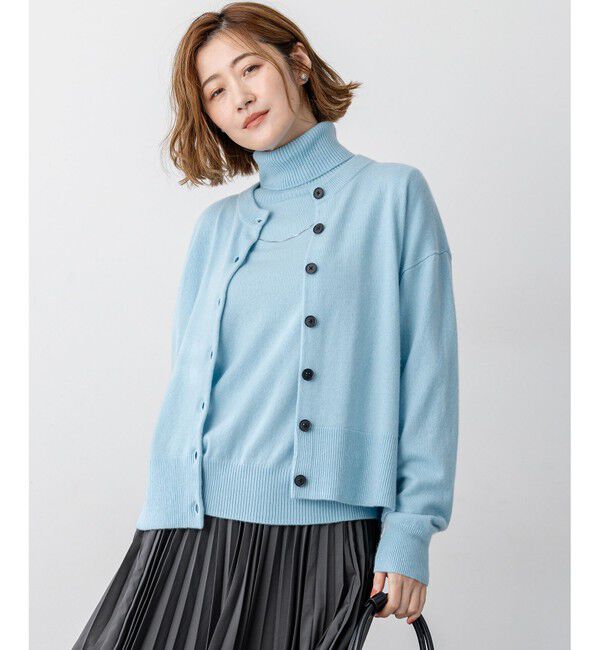 23区「【見上愛さん着用/STORY掲載】ピュアカシミヤ クルーネック カーディガン」|カーディガン|ｽｶｲﾌﾞﾙ