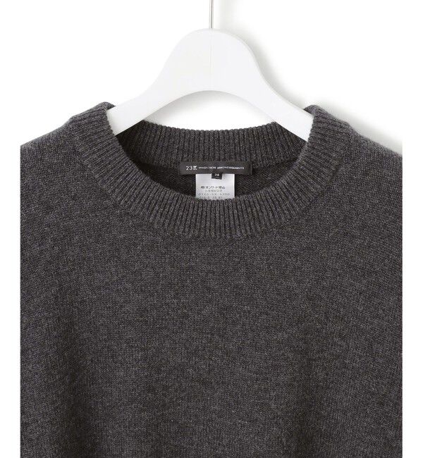 23区「【見上愛さん着用/Oggi掲載/洗える】カシミヤブレンド サイドジップ  ニットチュニック」|ニット・セーター|