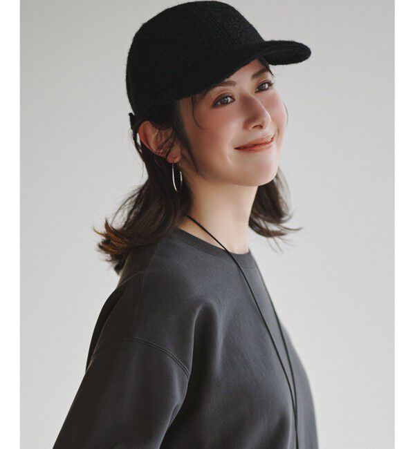 23区「プードルボア キャップ」|キャップ・キャスケット|ブラック系