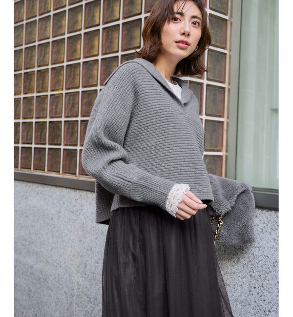 23区「【洗える】レイヤード チュール スカート」|スカート|