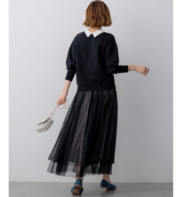 23区「【洗える】レイヤード チュール スカート」|スカート|