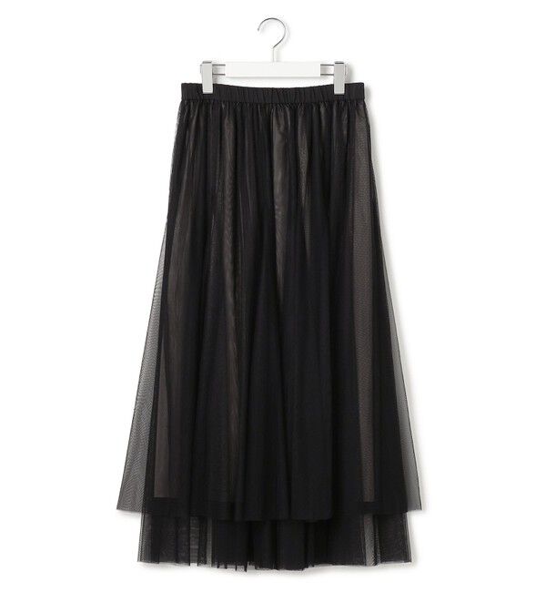 23区「【洗える】レイヤード チュール スカート」|スカート|
